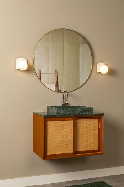 Lucide DAVY - Nástenné svietidlo Kúpeľňové - 1xG9 - IP44 - Šedé